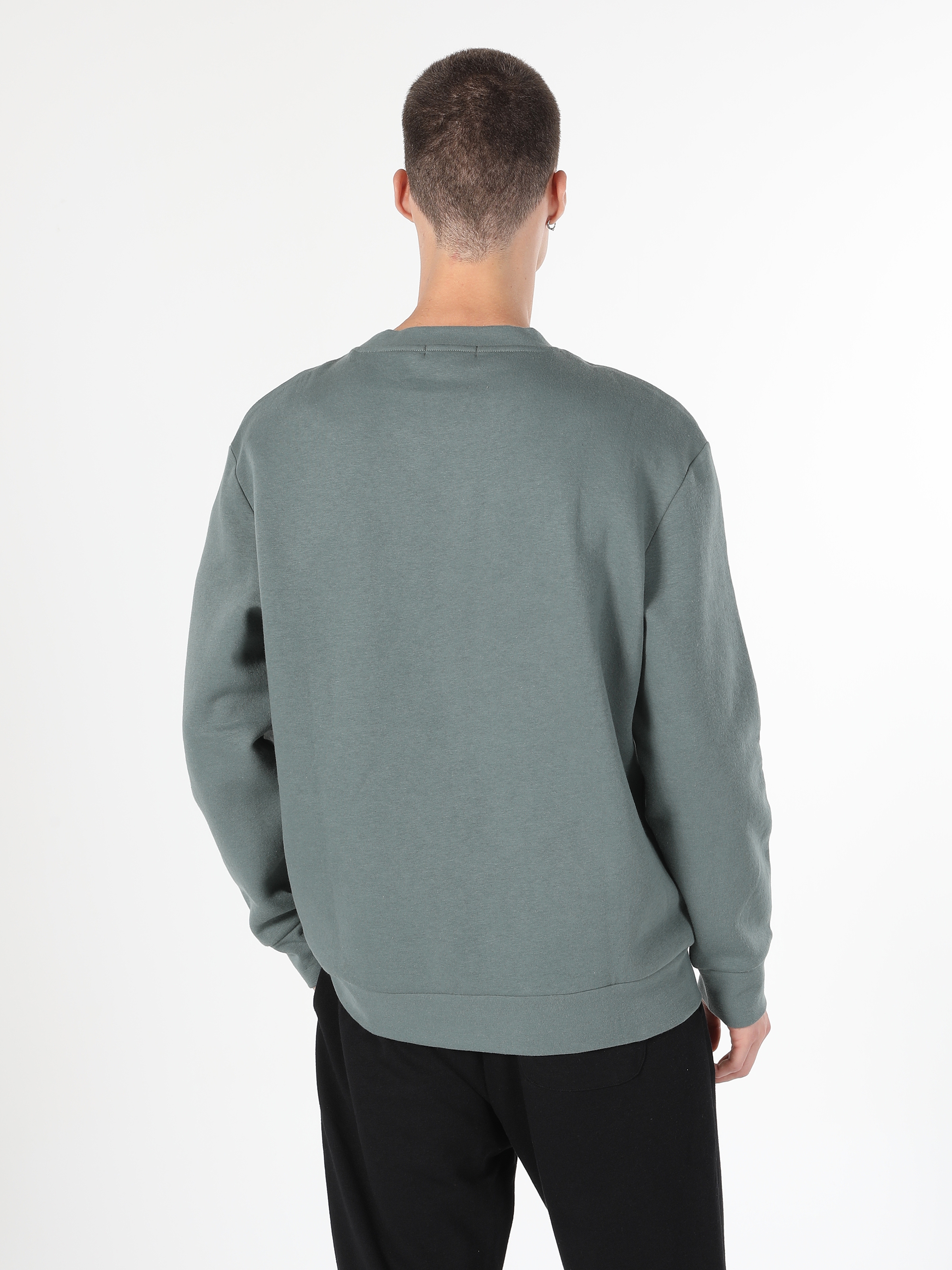 Afișați detalii pentru Swater / Bluza De Barbati Verde Comfort Fit 