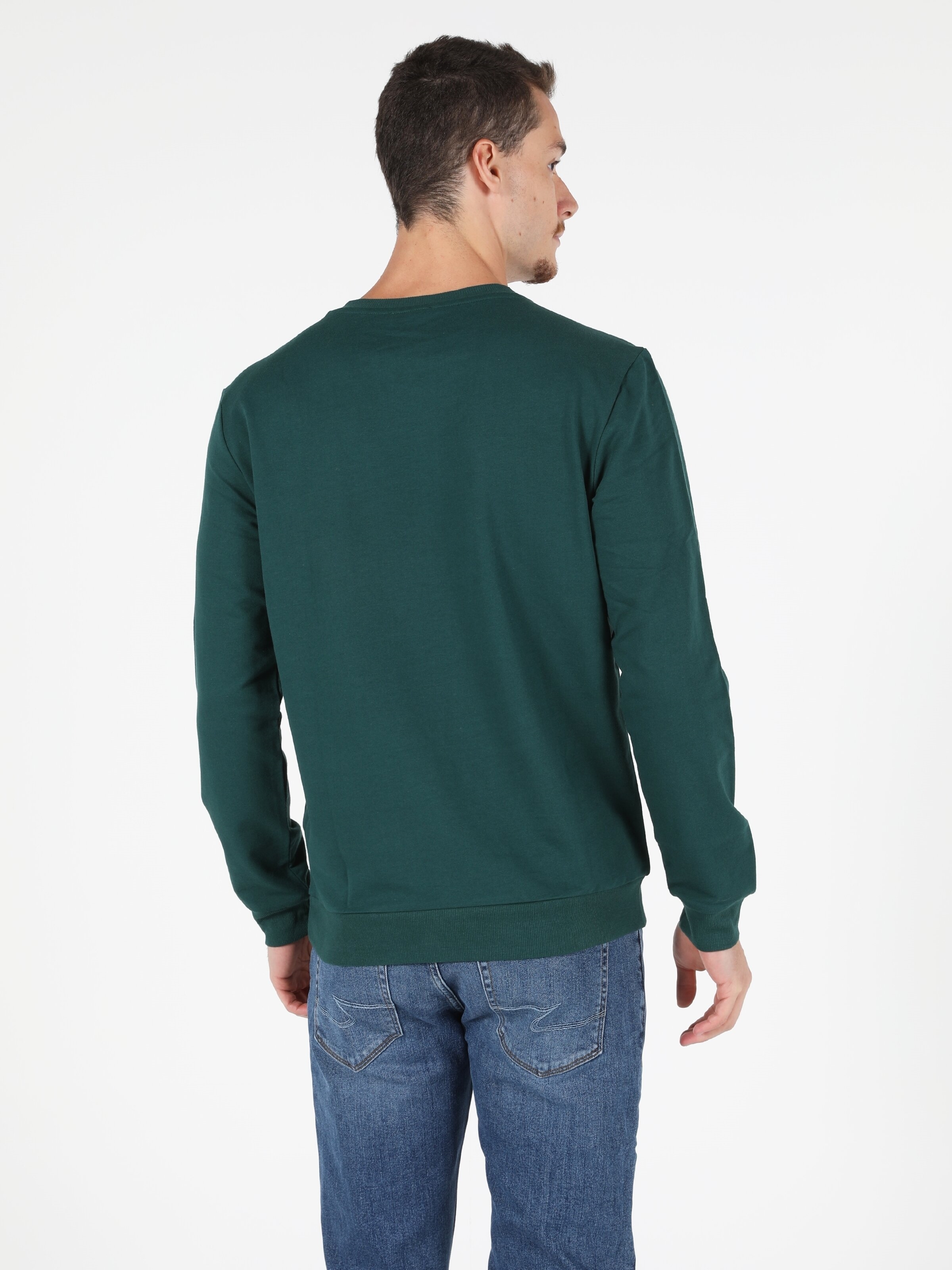 Afișați detalii pentru Swater / Bluza De Barbati Verde Regular Fit 