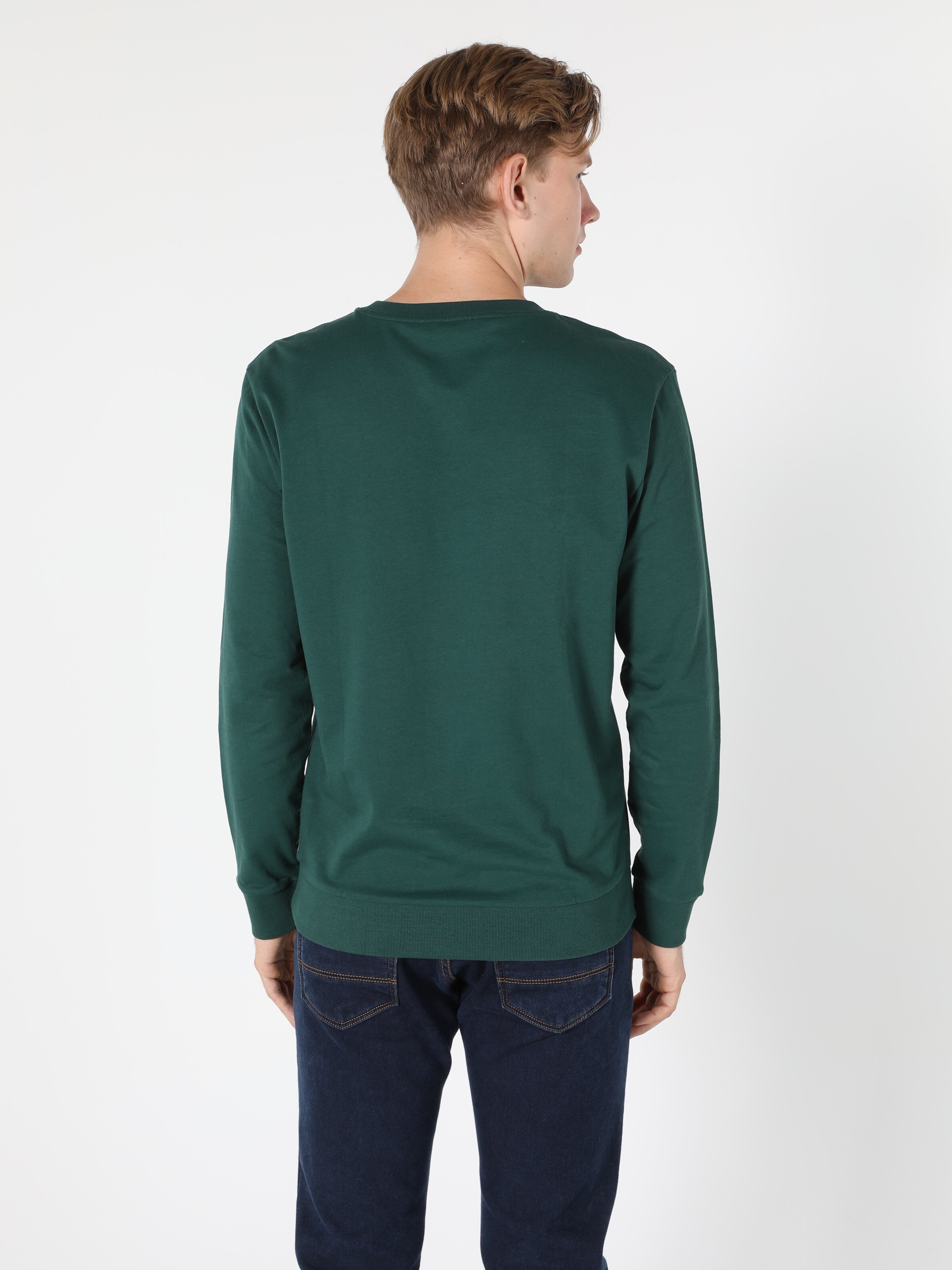 Afișați detalii pentru Swater / Bluza De Barbati Verde Regular Fit 