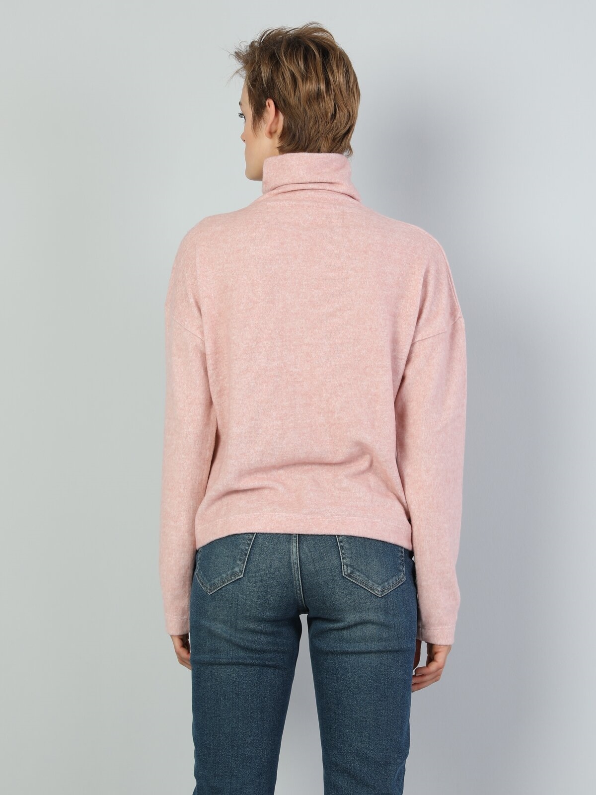 Afișați detalii pentru Tricou Cu Maneca Lunga De Dama Roz Regular Fit 
