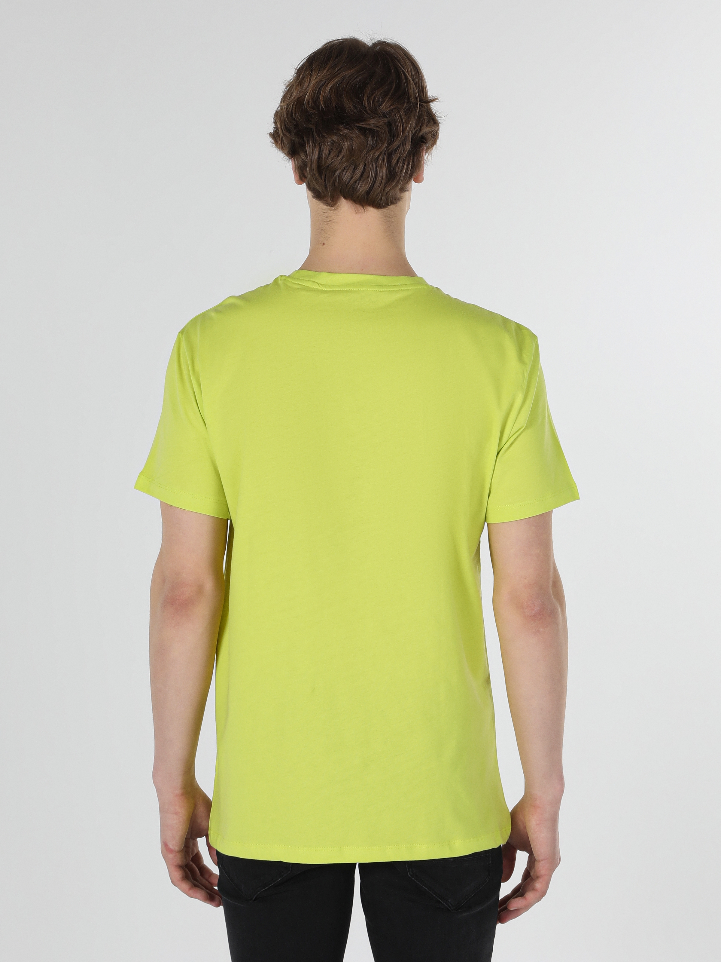Afișați detalii pentru Tricou Cu Maneca Scurta De Barbati Verde Comfort Fit 