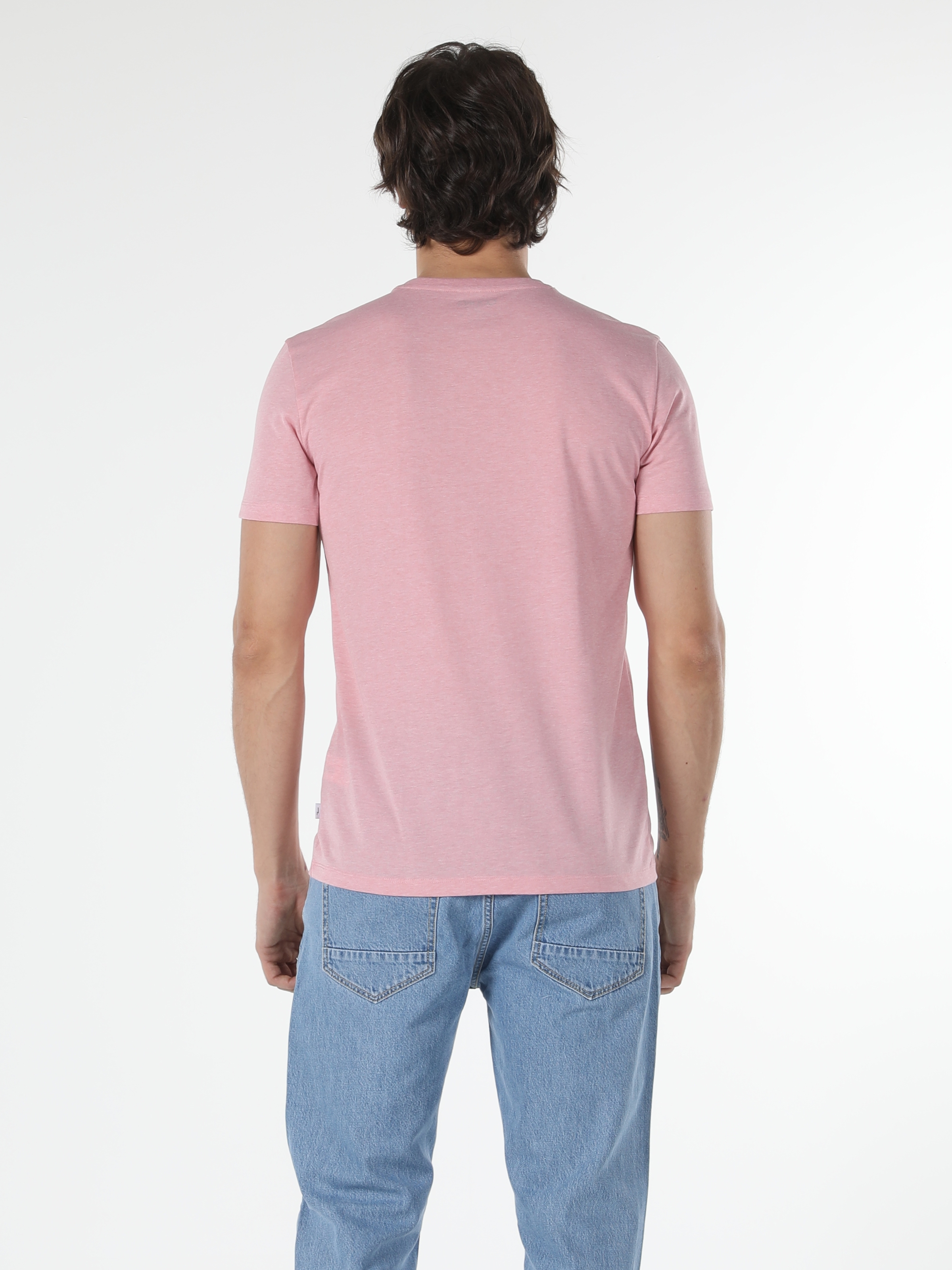 Afișați detalii pentru Tricou Cu Maneca Scurta De Barbati Roz  