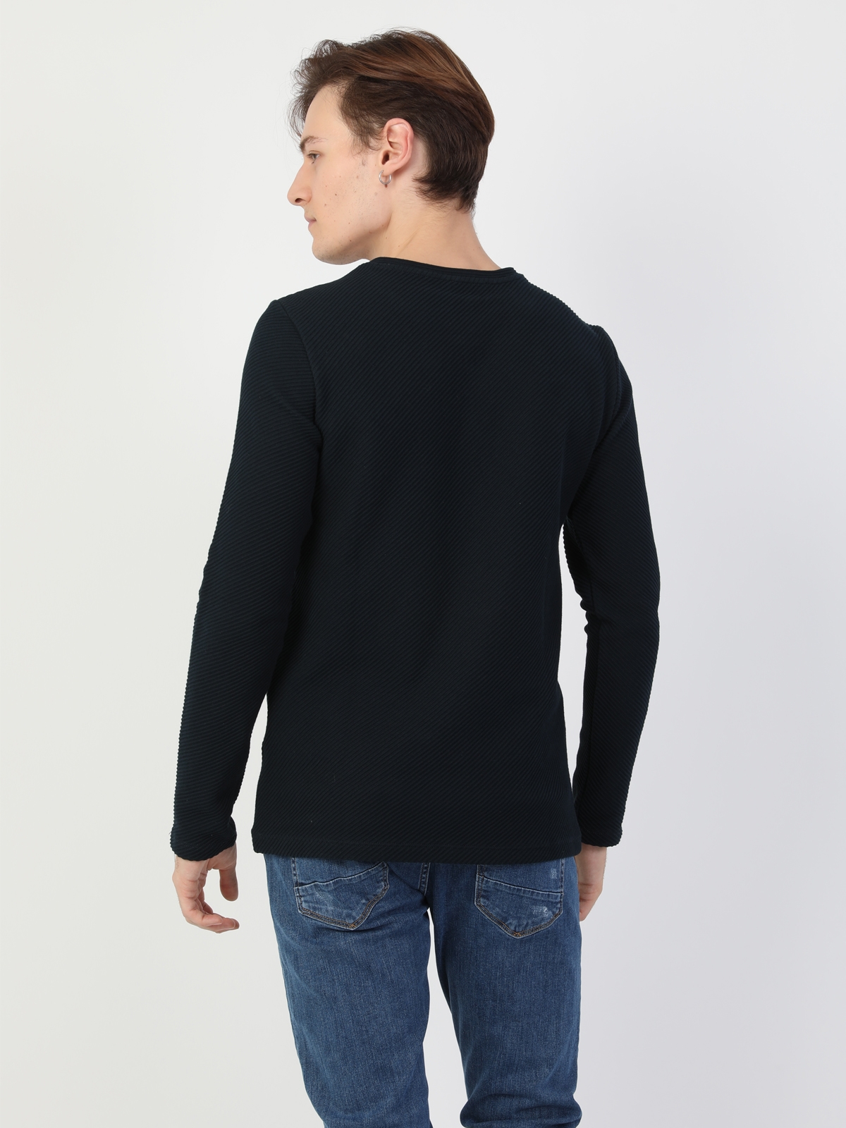 Afișați detalii pentru Tricou Cu Maneca Scurta De Barbati Negru Regular Fit 