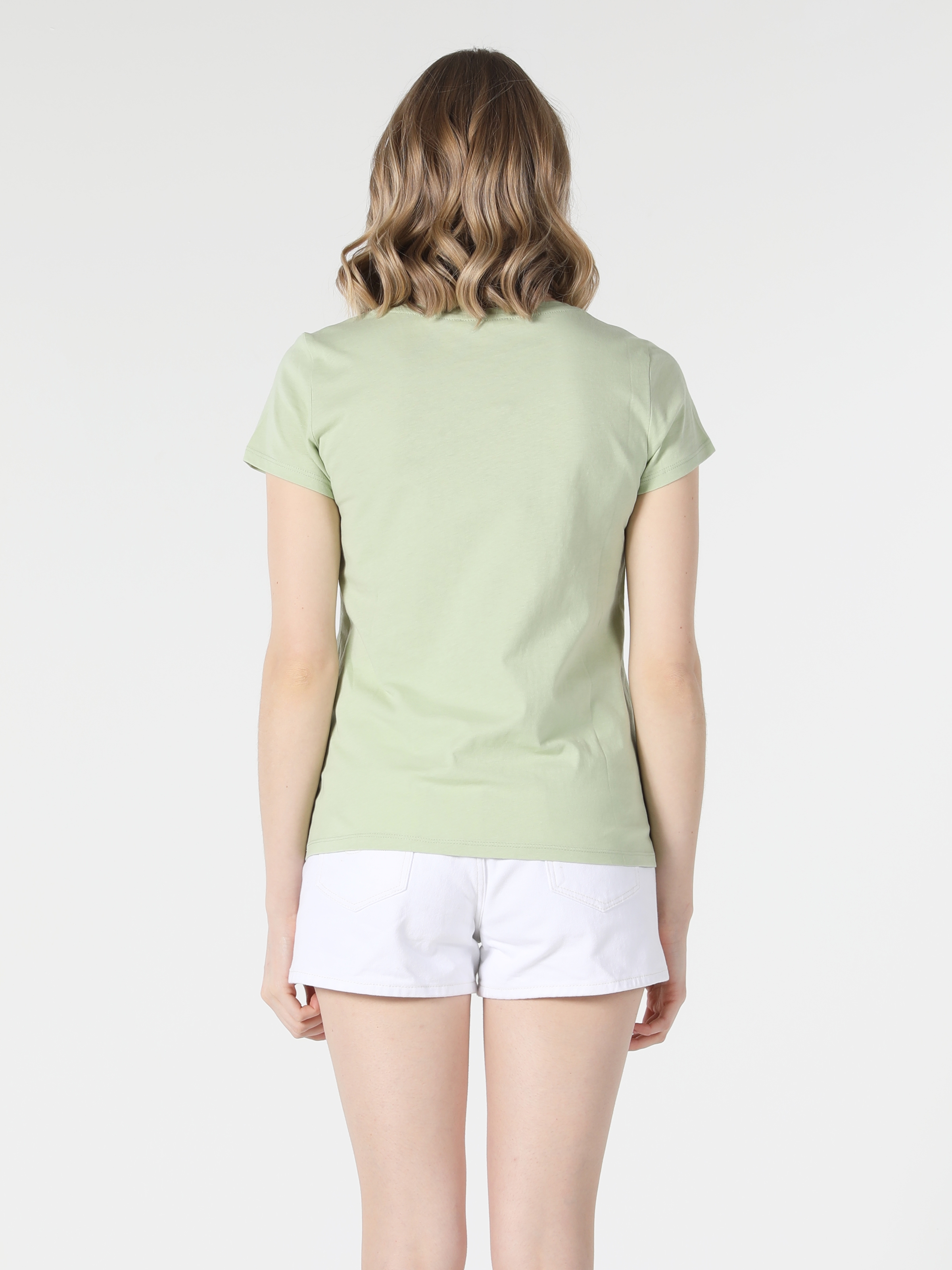 Afișați detalii pentru Tricou Cu Maneca Scurta De Dama Verde Regular Fit 