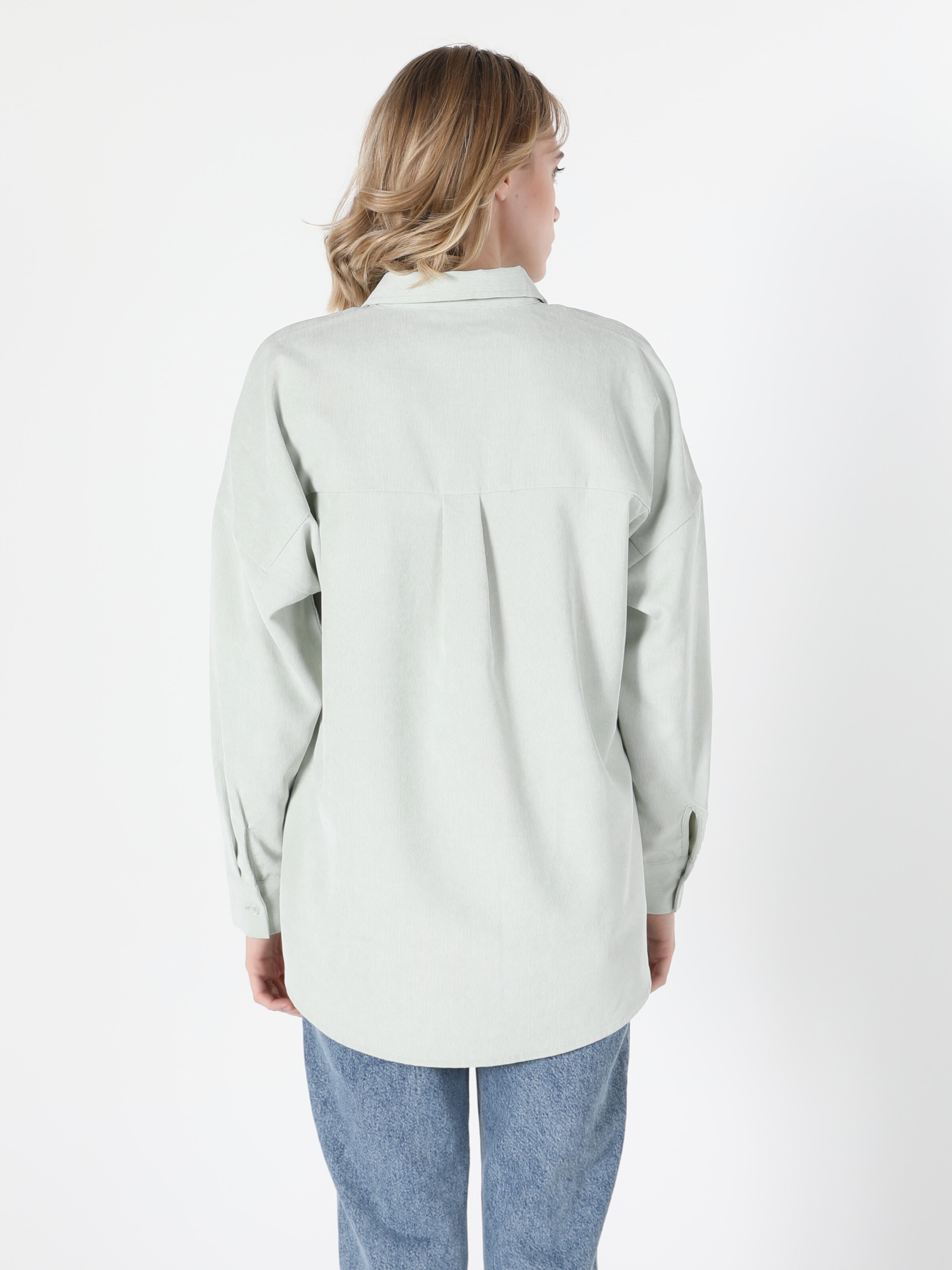 Afișați detalii pentru Bluza Cu Maneca Lunga De Dama Alb Regular Fit 