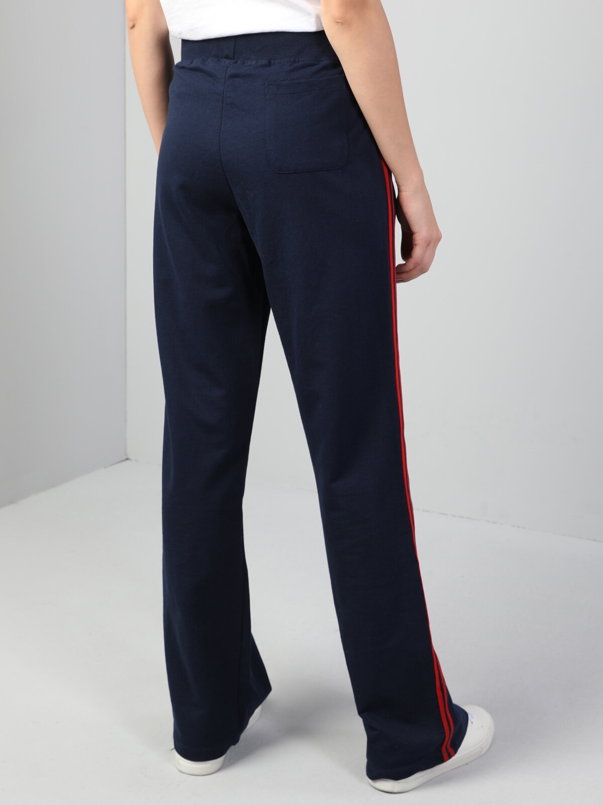 Afișați detalii pentru Femei Albastru Marin Pantaloni De Trening