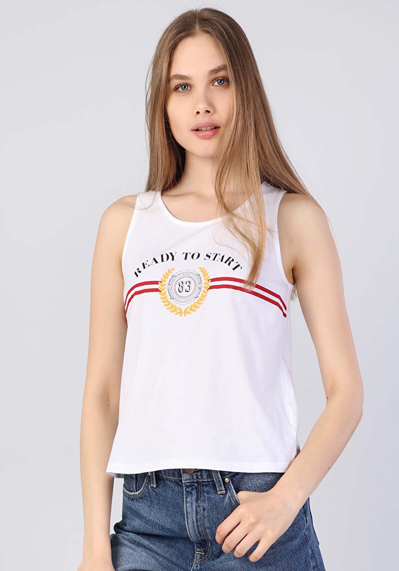 Imagine a Maiou De Dama Alb Regular Fit  CL1046238