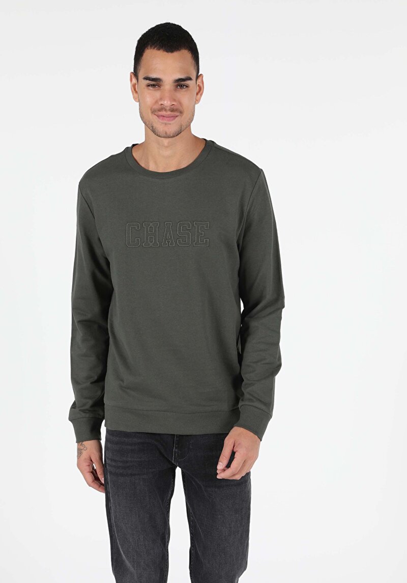 Afișați detalii pentru Hanorac / Bluza De Barbati Kaki Regular Fit  Cl1051125