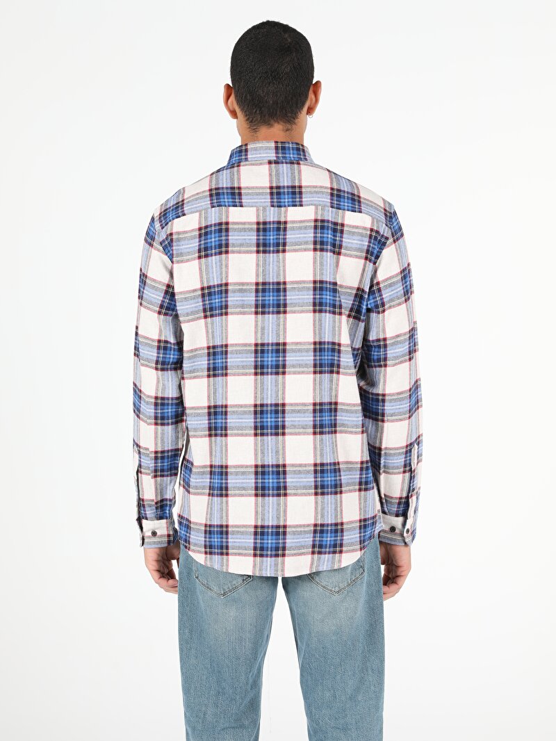 Imagine a Bej Barbati Camasa Cu Maneca Lunga Regular Fit