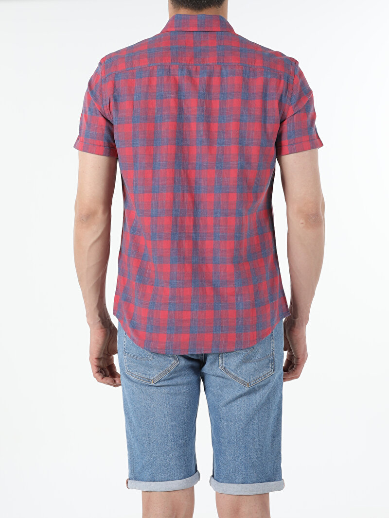 Afișați detalii pentru  Barbati Camasa Cu Maneca Scurta Slim Fit