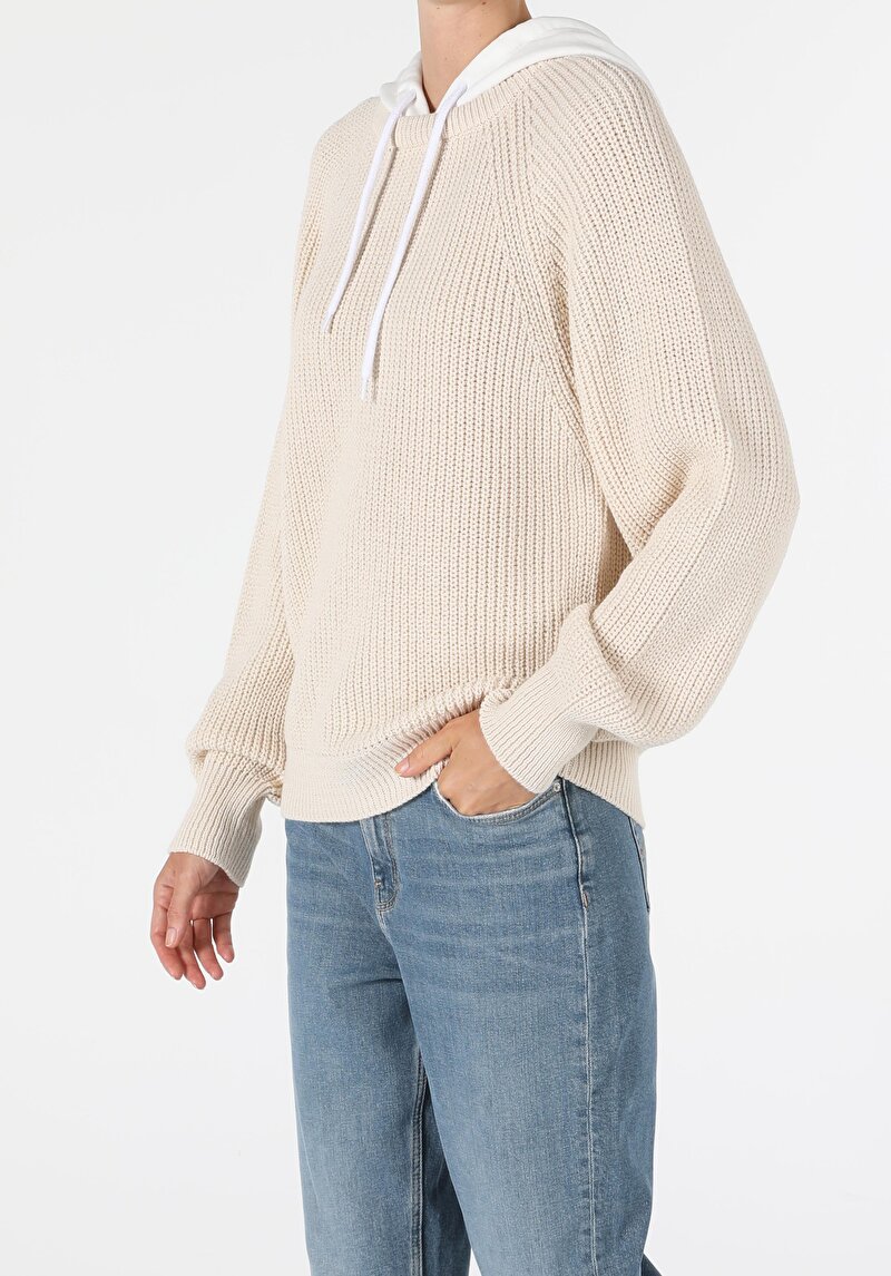 Imagine a Pulover De Dama Bej Regular Fit Cl1051508