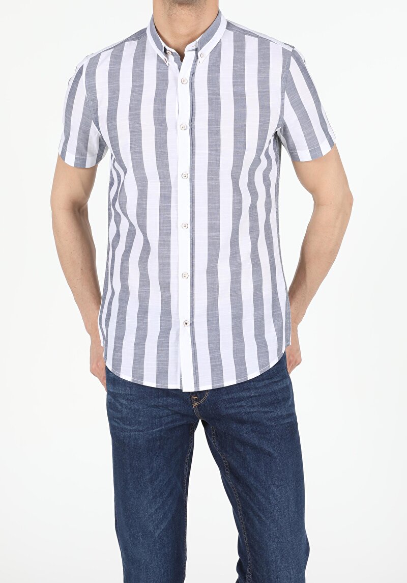 Afișați detalii pentru  Barbati Camasa Cu Maneca Scurta Slim Fit