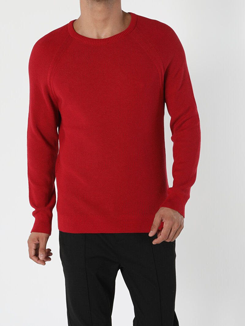 Imagine a Pulover De Barbati Roşu Regular Fit Cl1054867