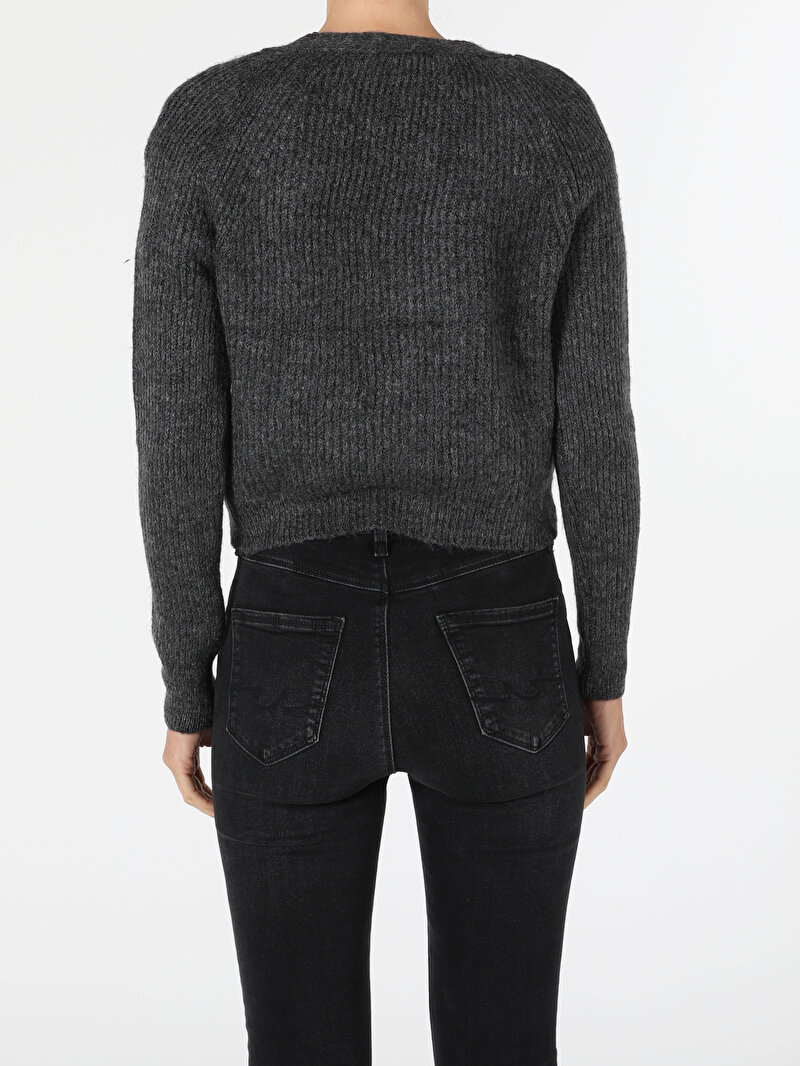 Afișați detalii pentru Cardigan De Dama Antracit Regular Fit  Cl1056494