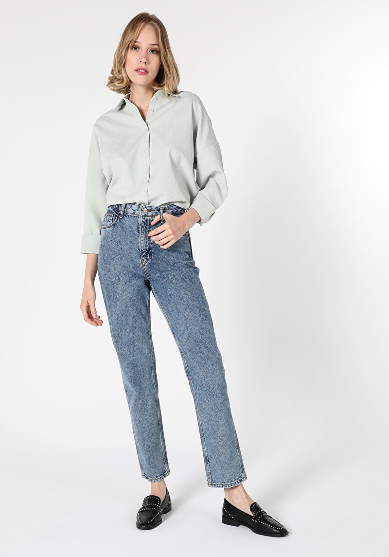 Imagine a Pantaloni De Dama Denim Straight Fit 884 Lauren Cl1056600
