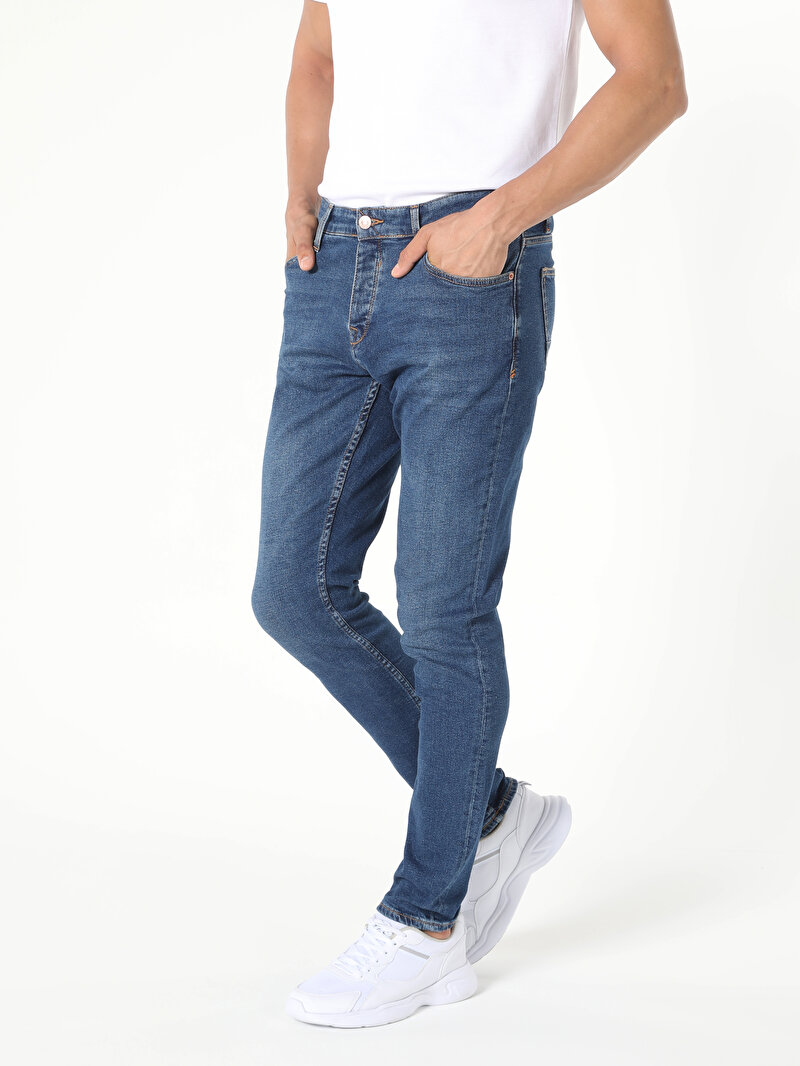 Imagine a Pantaloni De Barbati Denim Slim Fit 041 Danny