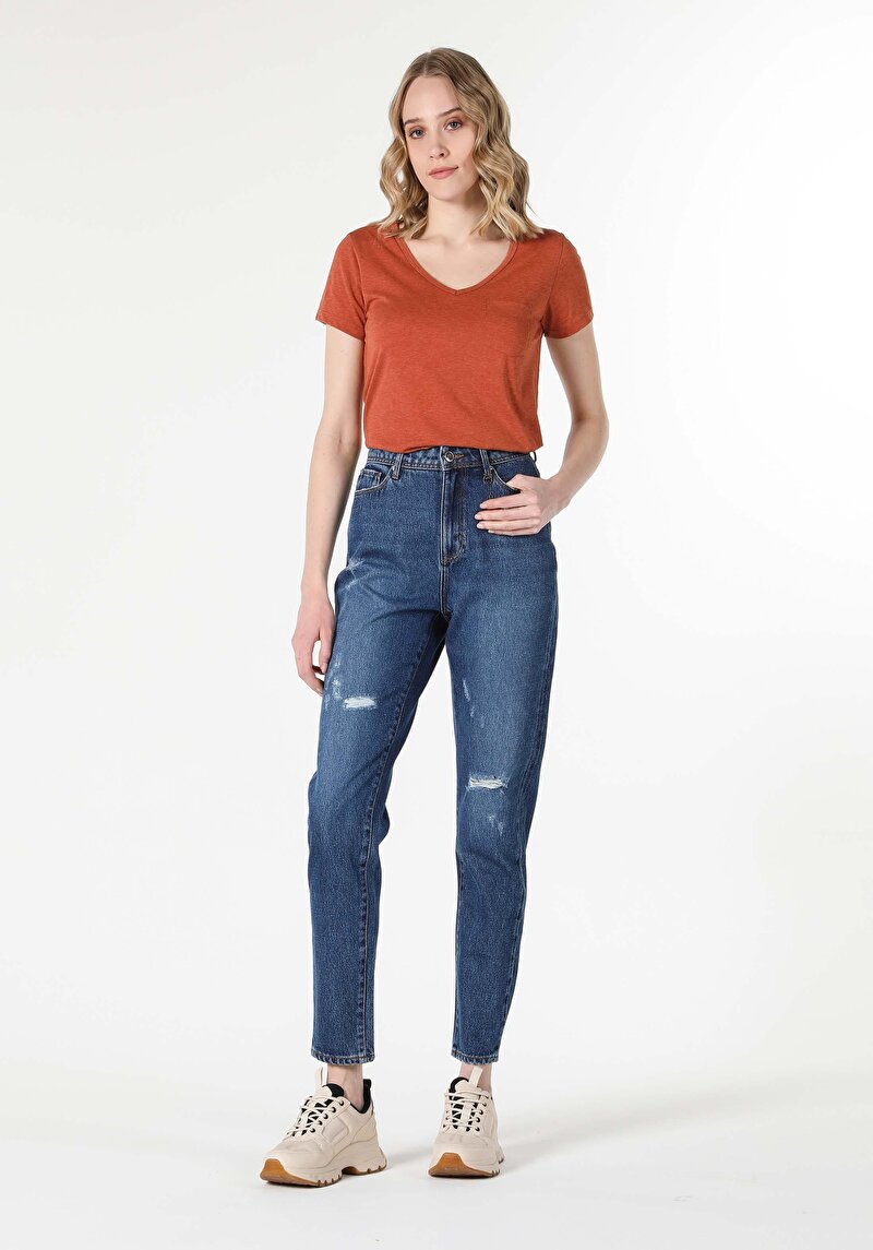 Imagine a Pantaloni De Dama Denim Mom Fit 896 Maria Cl1057957