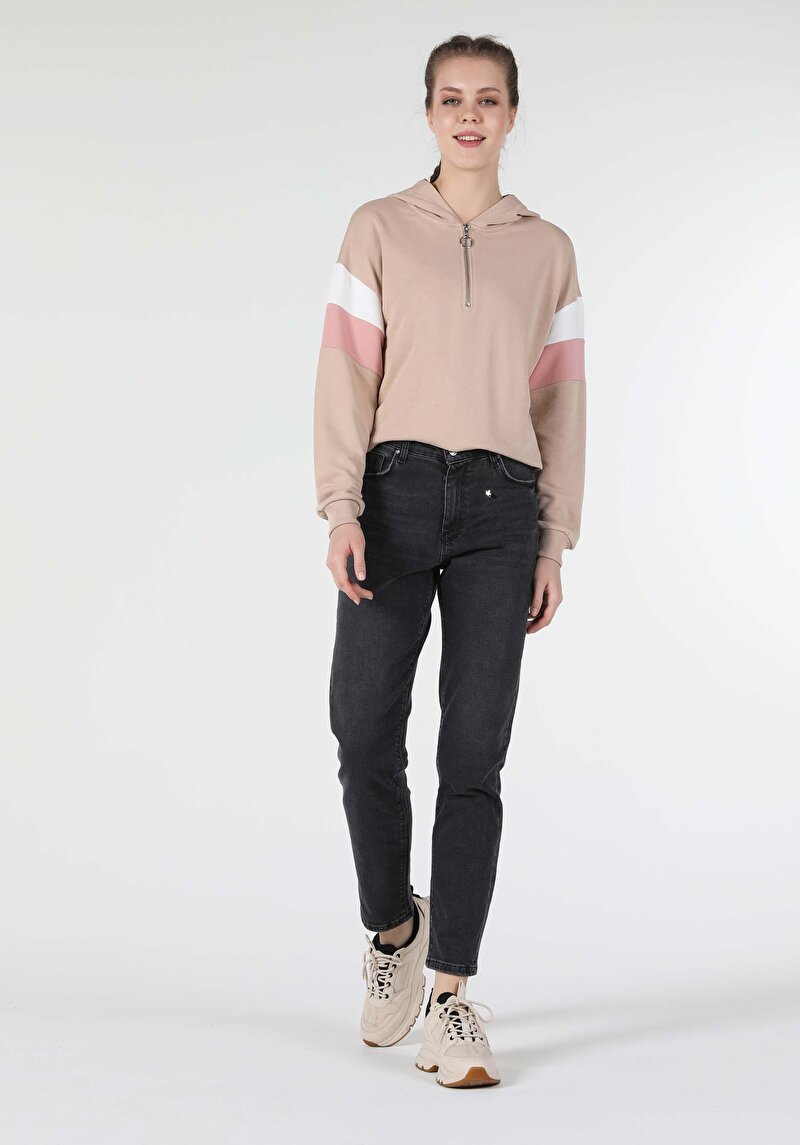 Imagine a Hanorac / Bluza De Dama Bej Regular Fit Cl1052446