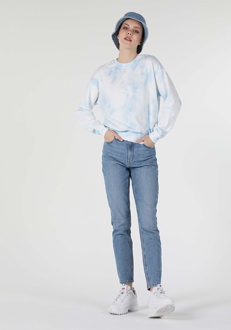 Imagine a Hanorac / Bluza De Dama Albastru Regular Fit  Cl1052451