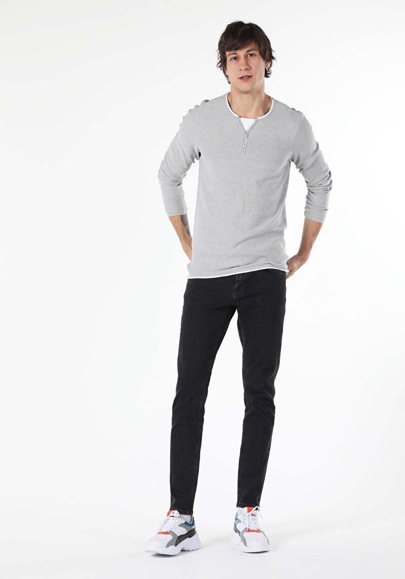 Imagine a Pulover De Barbati Gri Slim Fit  Cl1057258