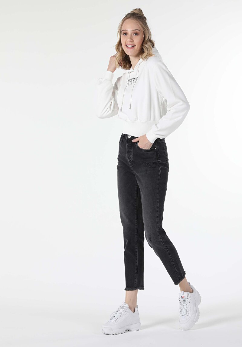 Imagine a Hanorac / Bluza De Dama Alb Regular Fit  Cl1057344