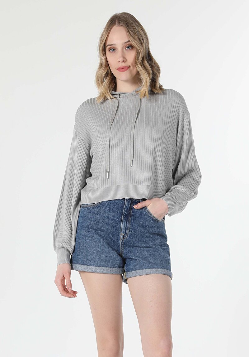 Afișați detalii pentru Pulover De Dama Gri Comfort Fit  Cl1057393