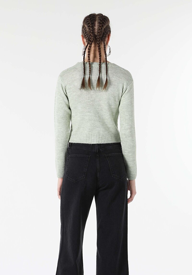 Imagine a Cardigan De Dama Verde Slim Fit Cl1057438