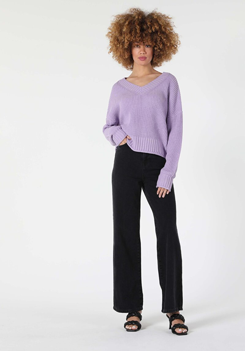 Afișați detalii pentru Pulover De Dama Mov Regular Fit  Cl1057439