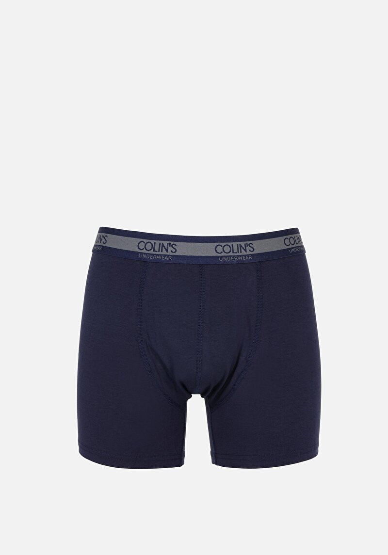 Imagine a Modern Fit Drept Boxer Bleumarin Pentru Bărbați