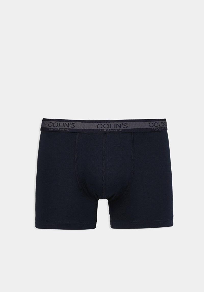 Imagine a Modern Fit Drept Boxer Bleumarin Pentru Bărbați