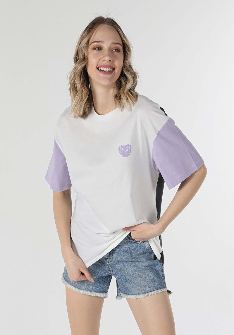 Imagine a Tricou Cu Maneca Scurta De Dama Multicolor Comfort Fit  Cl1058258