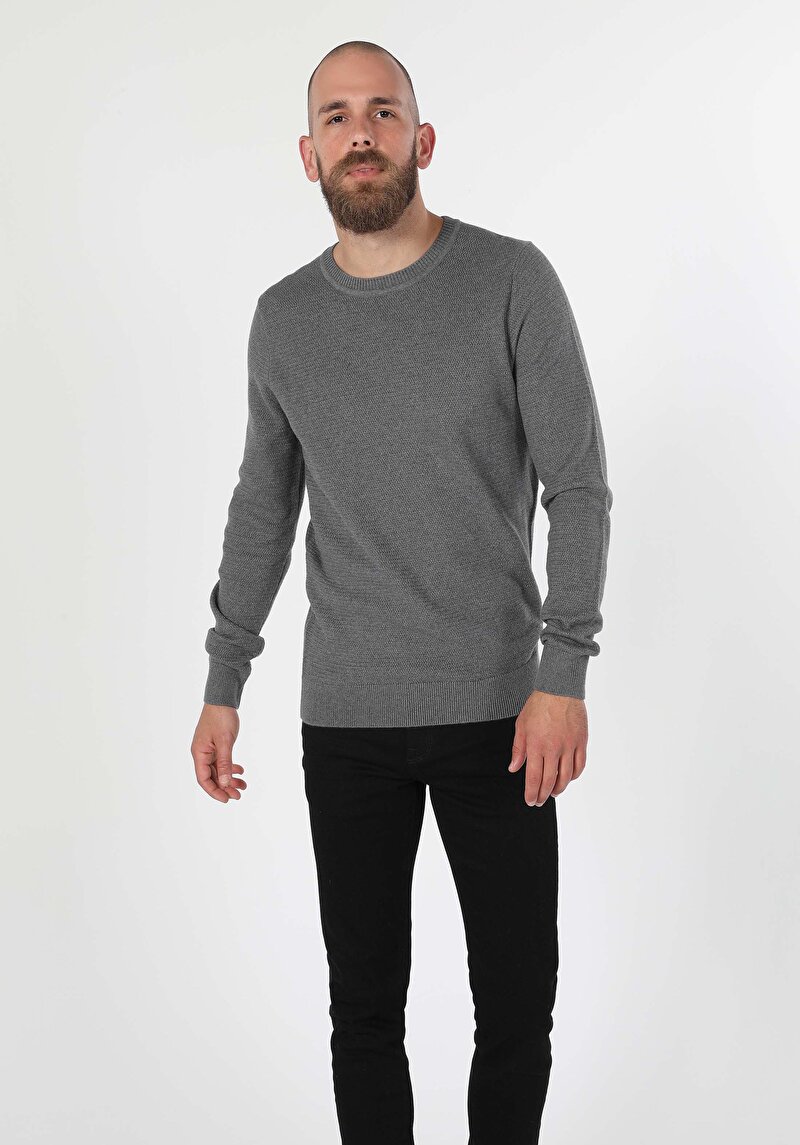 Imagine a Pulover De Barbati Gri Regular Fit Cl1046786