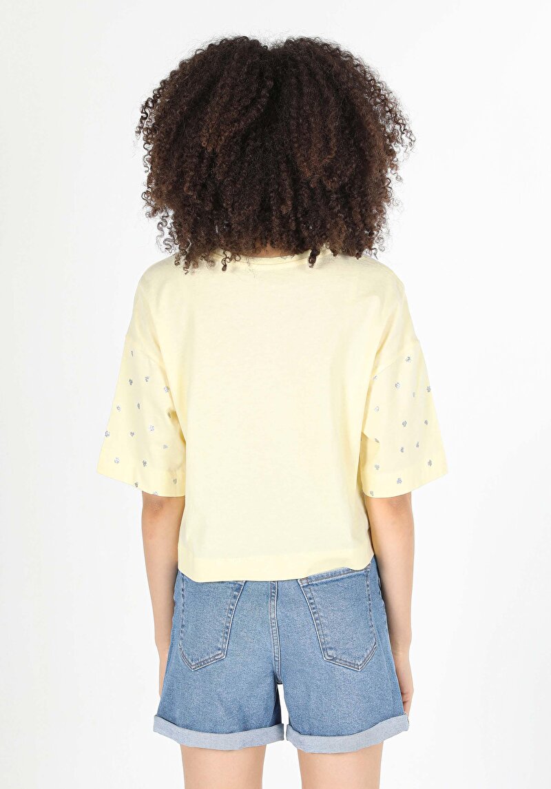 Afișați detalii pentru Tricou Cu Maneca Scurta De Dama Galben Comfort Fit  Cl1058807