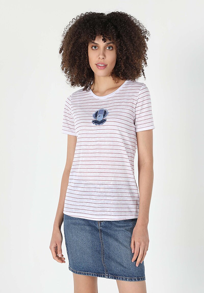 Afișați detalii pentru Tricou Cu Maneca Scurta De Dama Coral Regular Fit  Cl1058943