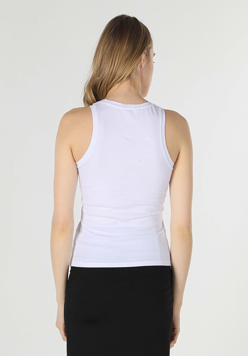 Afișați detalii pentru Maiou De Dama Alb Slim Fit  Cl1058987