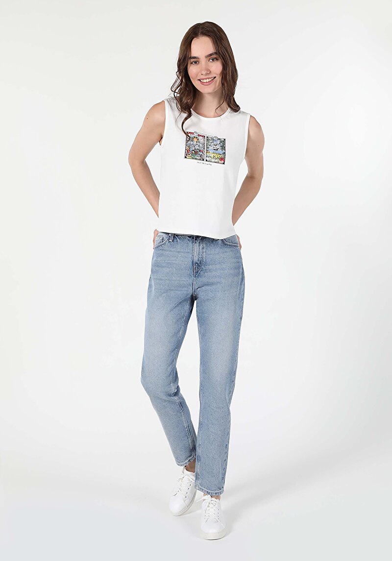 Afișați detalii pentru Pantaloni De Dama Denim Boyfriend Fit 893 Julia Cl1059319
