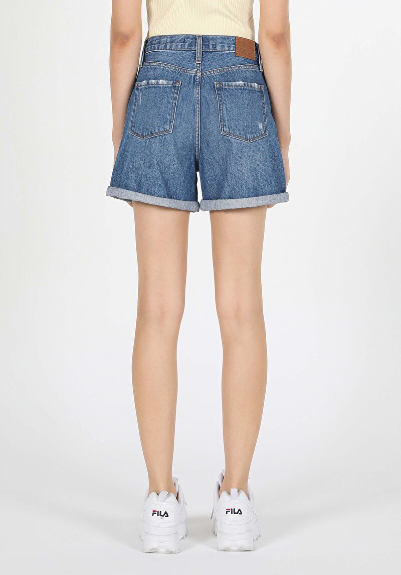 Imagine a Short / Pantaloni Scurti De Dama Denim Mom Fit  Cl1059492