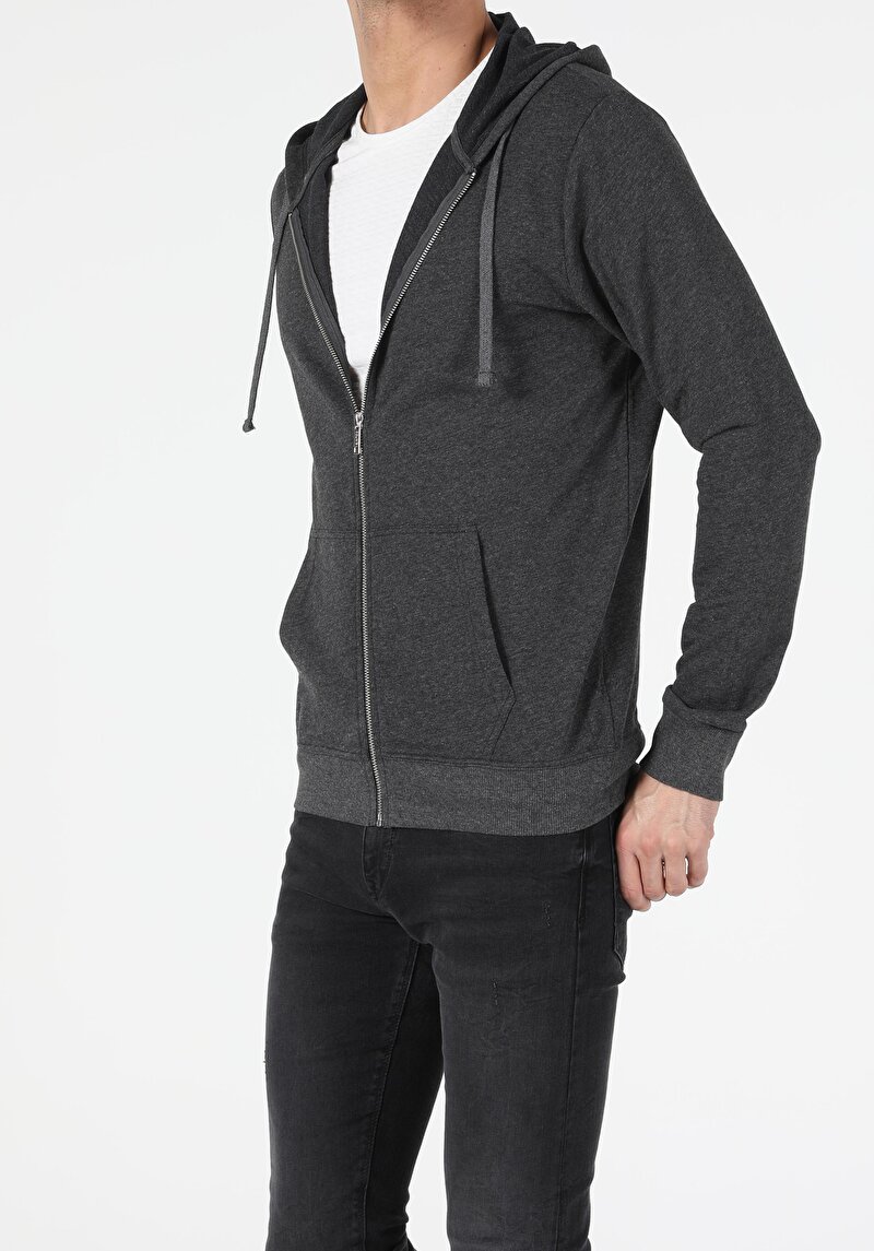 Afișați detalii pentru Regular Fit Hanorac Cu Glugă Pentru Bărbați Antracit