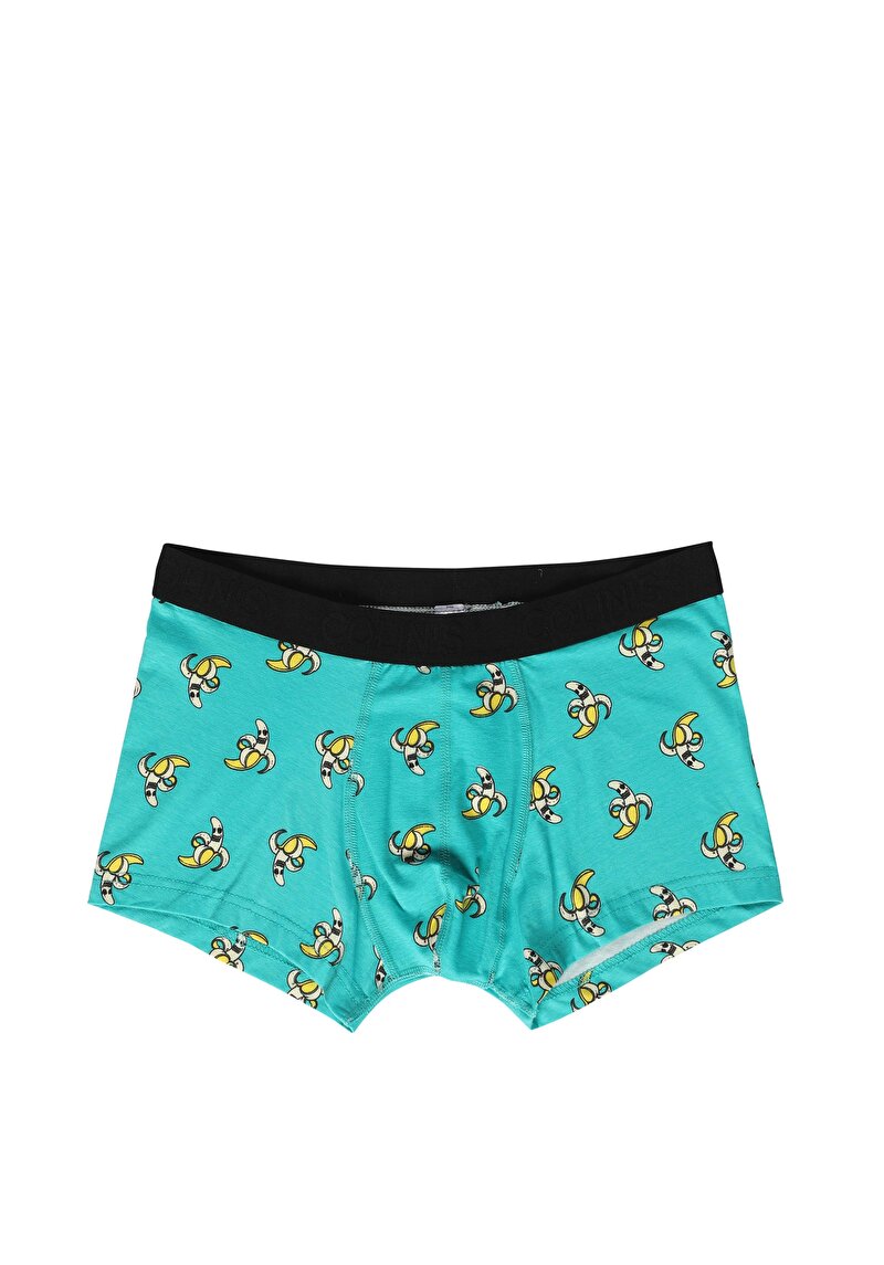 Imagine a Boxer Verde Pentru Bărbați Modern Fit Printed