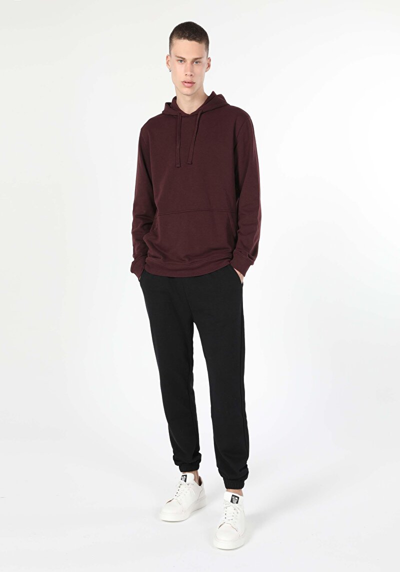 Imagine a Hanorac / Bluza De Barbati Mov Regular Fit Cl1055785