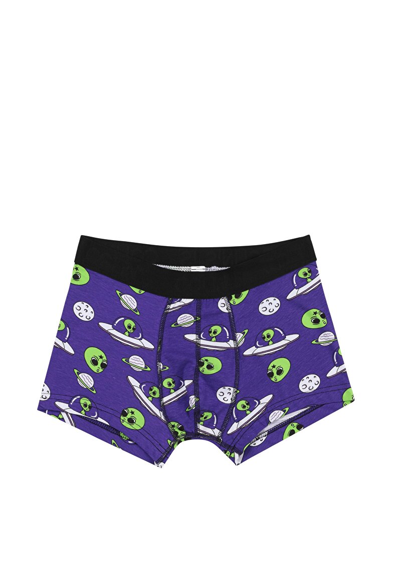Imagine a Modern Fit Print Boxer Violet Pentru Bărbați