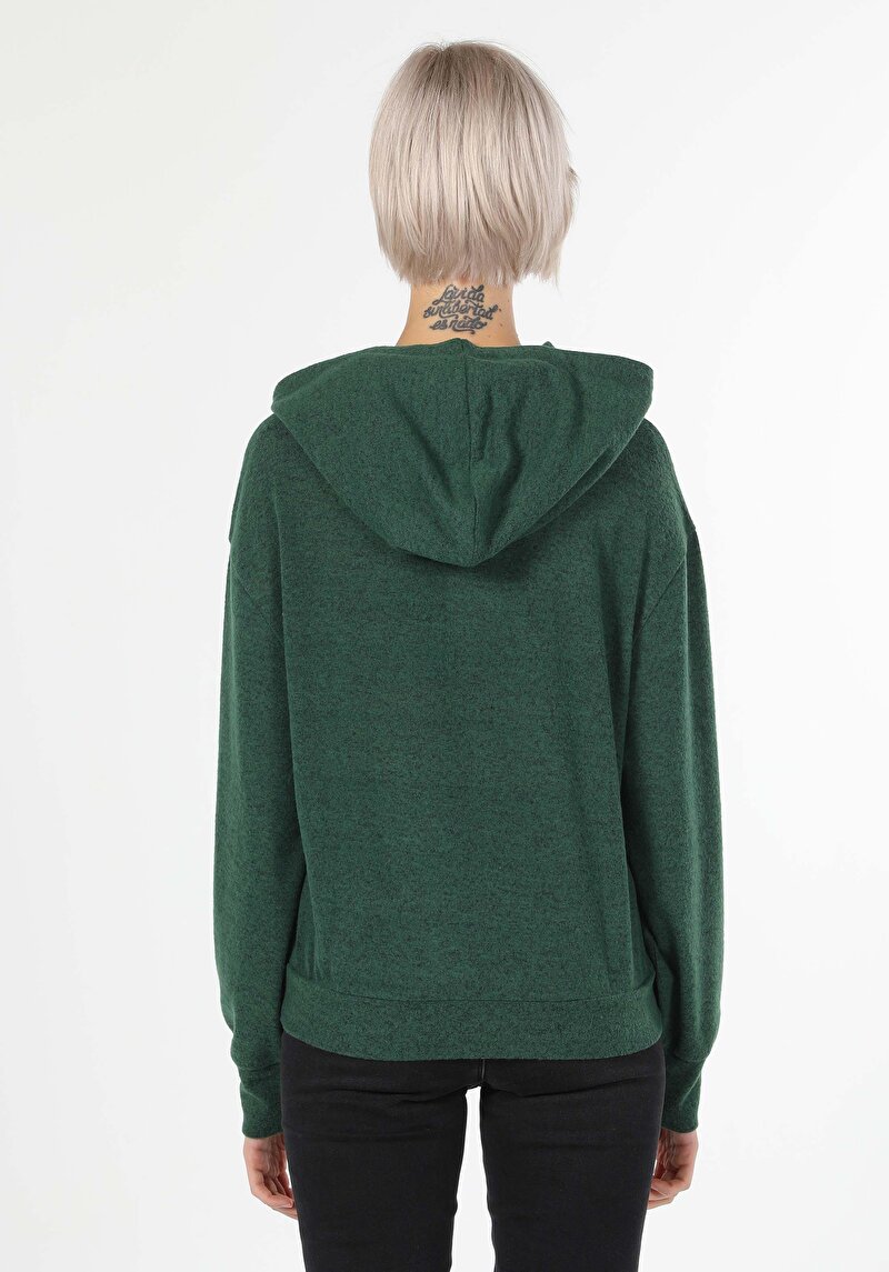 Afișați detalii pentru Tricou Cu Maneca Lunga De Dama Verde Regular Fit  Cl1061386