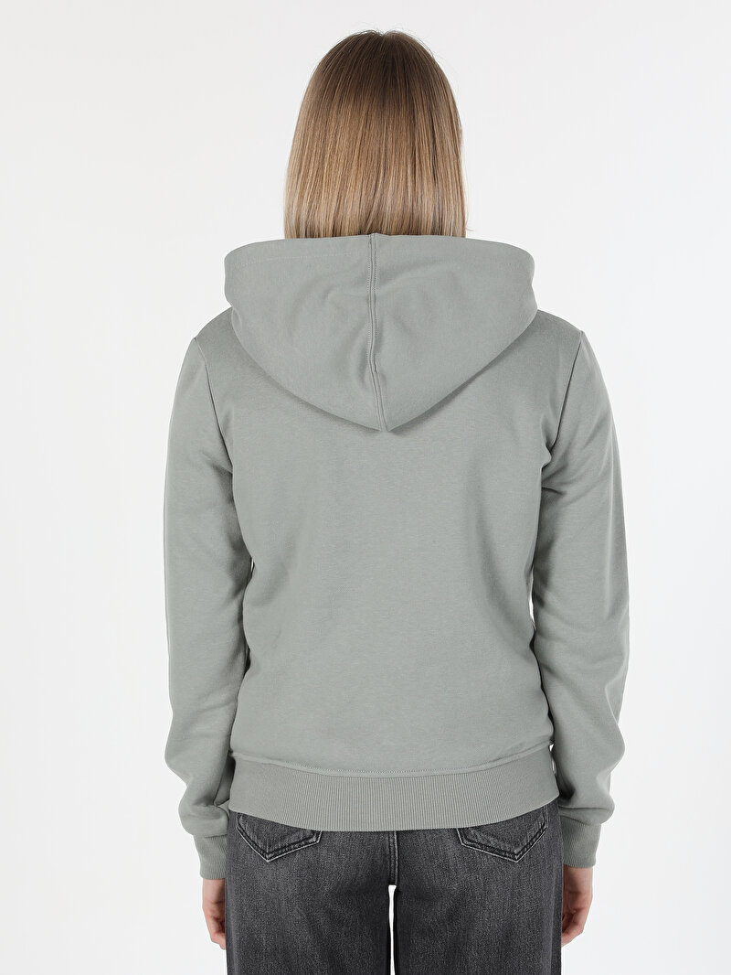 Imagine a Hanorac / Bluza De Dama Verde Regular Fit Cl1045199