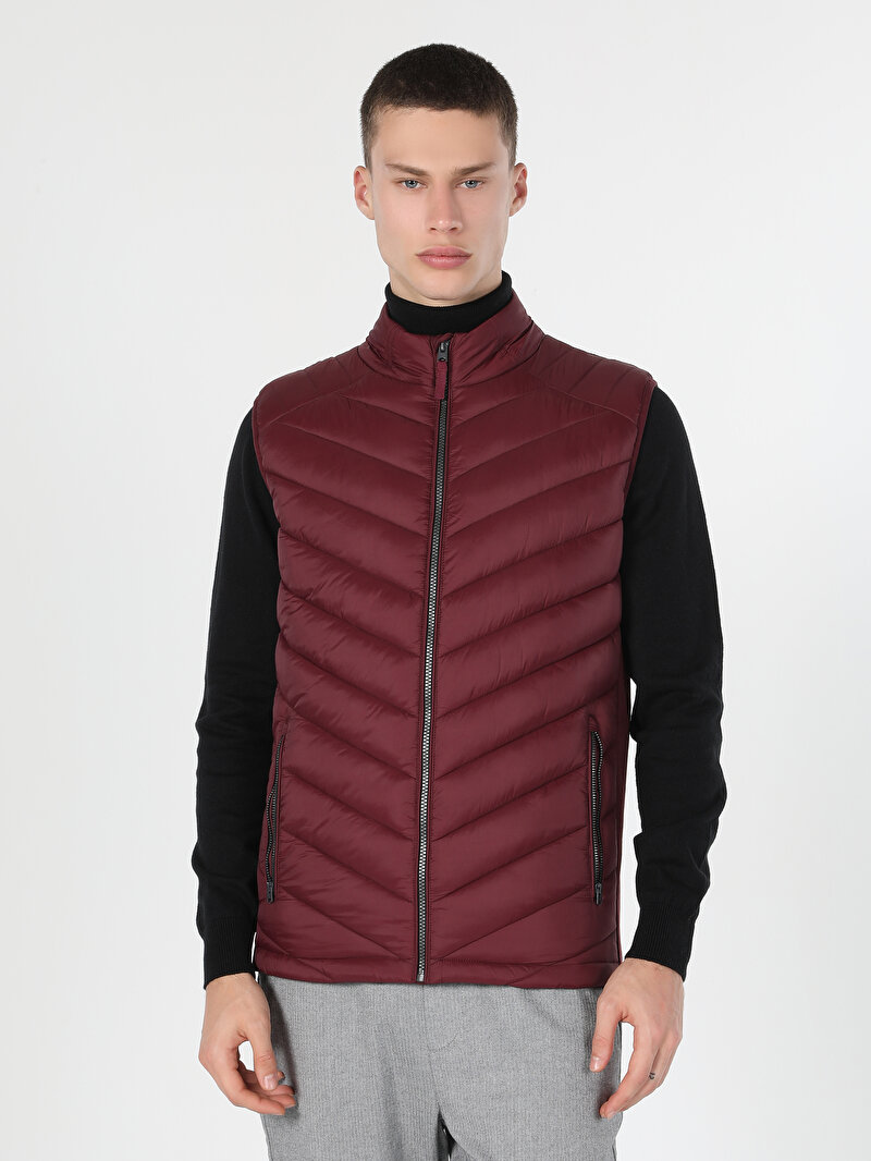 Afișați detalii pentru Vesta De Barbati Bordo Slim Fit  Cl1045390