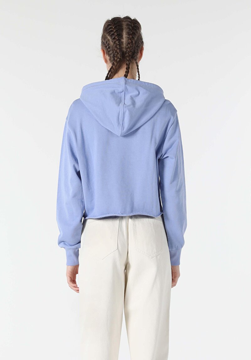 Imagine a Hanorac / Bluza De Dama Albastru Regular Fit Cl1057248