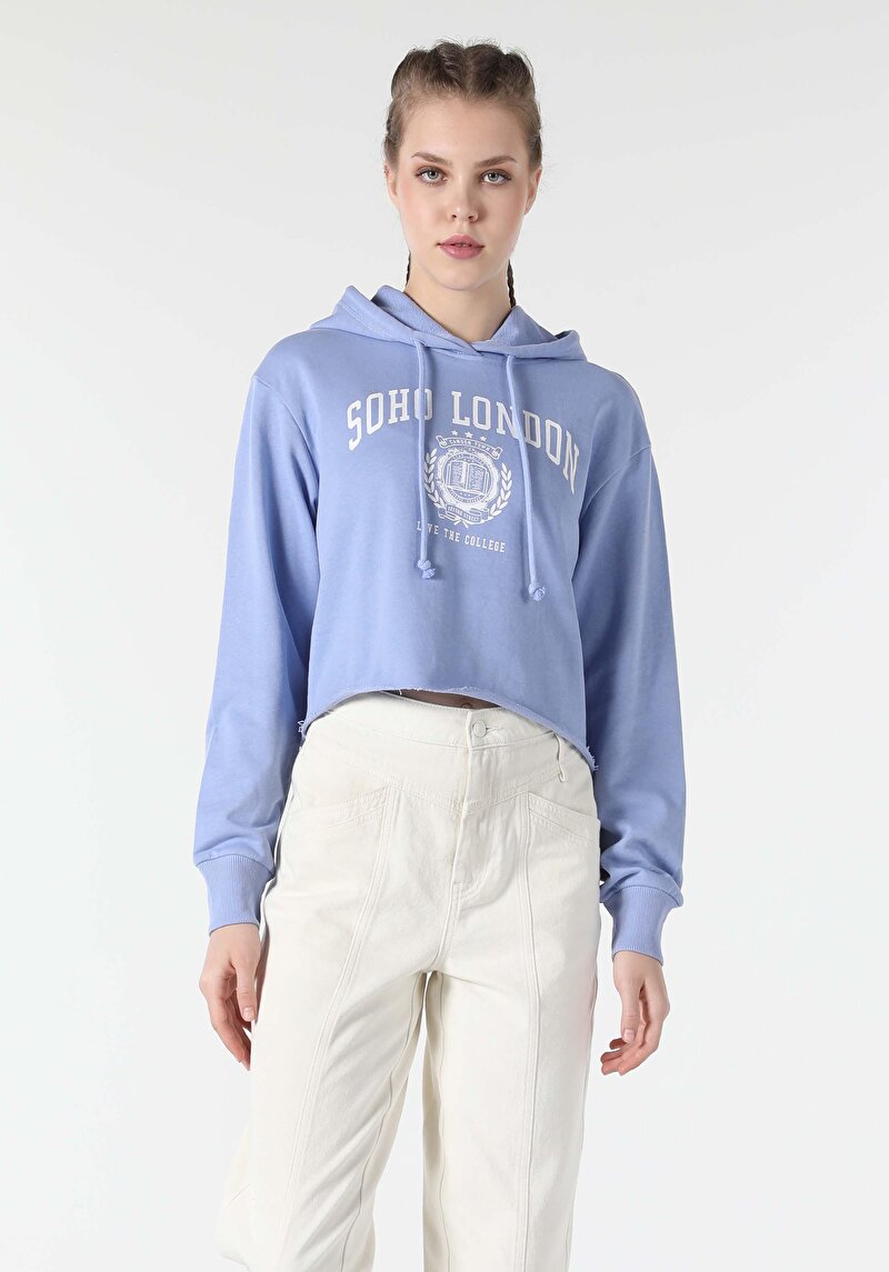 Afișați detalii pentru Hanorac / Bluza De Dama Albastru Regular Fit  Cl1057248