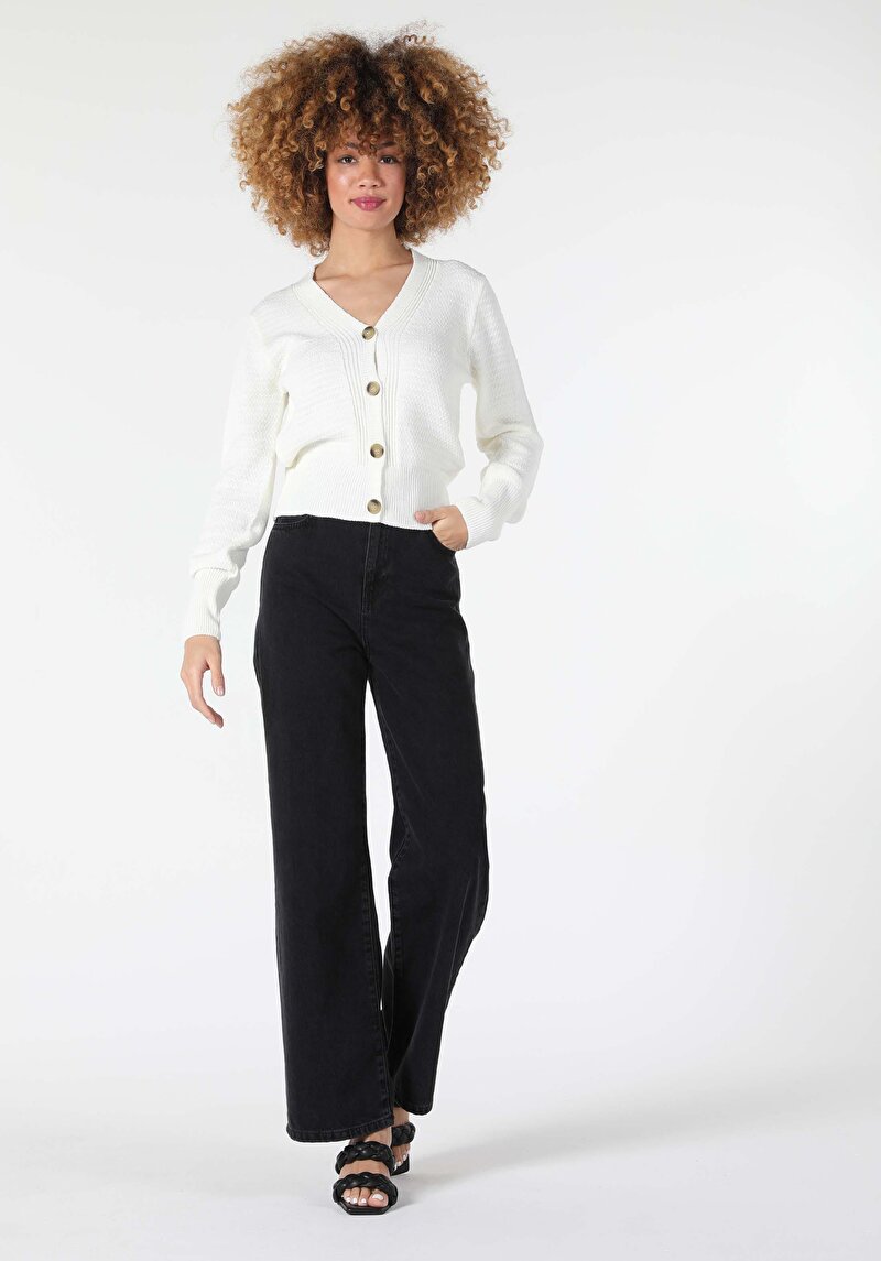 Imagine a Cardigan De Dama Alb Regular Fit Cl1057374