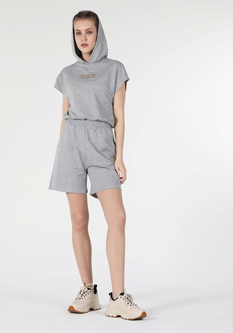 Imagine a Hanorac / Bluza De Dama Gri Regular Fit  Cl1058176