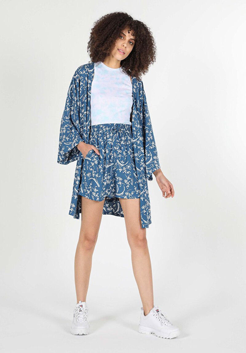 Afișați detalii pentru Short / Pantaloni Scurti De Dama Albastru Regular Fit  Cl1059486