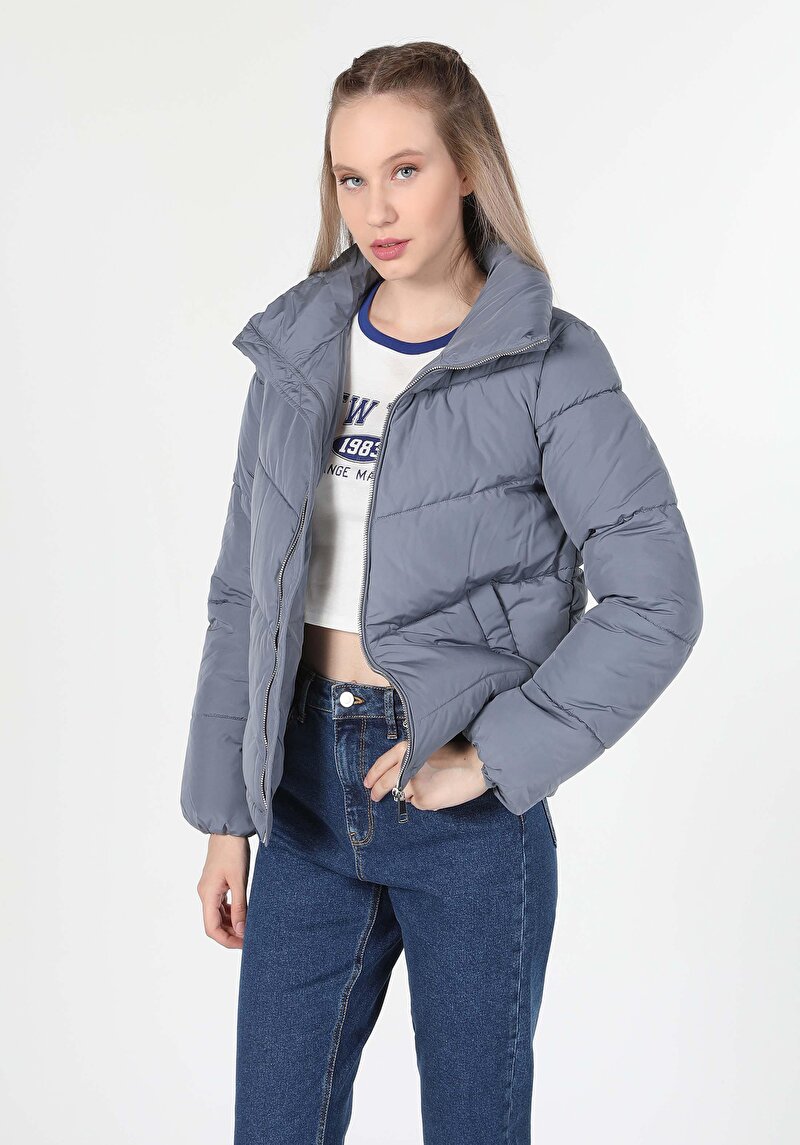 Imagine a Jacheta De Dama Albastru Regular Fit  Cl1060246